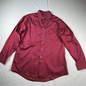 Arrow - Men’s Dress Shirt - 16 34/35 Large - Rust - Wrinkle Free